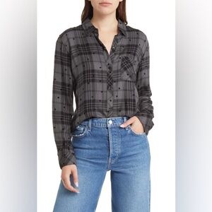 RAILS Hunter Star Plaid Button Down‎ Shirt, XS